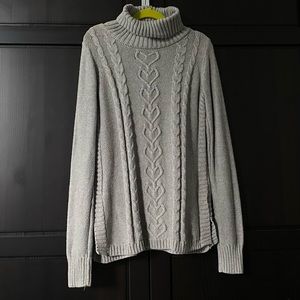 Gray turtle neck sweater from gap kids sized L, but fits size xs and s in women